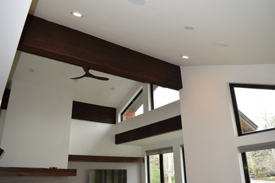 Inspiration for a modern living room remodel in Other