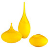 Cyan Lighting Moonbeam - 11" Medium Vase, Yellow Finish