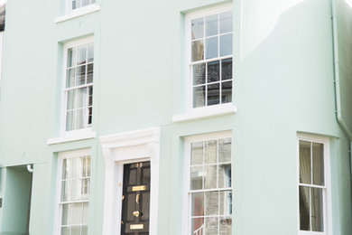 Design ideas for a classic house exterior in Devon.