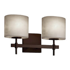 Justice Design Clouds Union 2-Light Bath Bar, Oval, Clouds, Incandescent