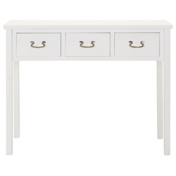 Lou Console With Storage Drawers White