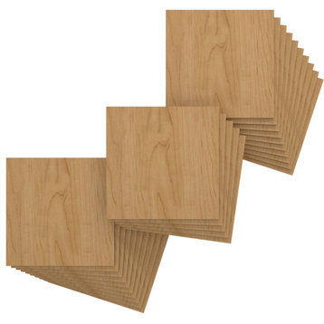 11 .75"Wx11 .75"Hx.25"T Wood Hobby Boards, Maple, 25-Pack