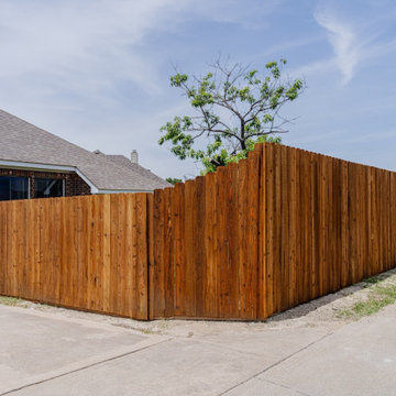 Side By Side Cedar Fence Replacement
