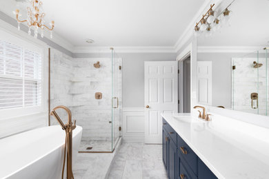 Inspiration for a contemporary bathroom remodel in Philadelphia