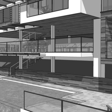 New energy efficient contemporary home - Tiburon California