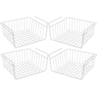 Modern Home Cabinet Wire Hanging Basket Shelves - Space Saving Under Shelf Stor