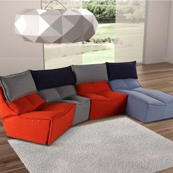 Nicoletti Hip Hop Sectional Sofa with Electric Recliner - Products