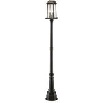 Z-Lite - Z-Lite 574PHMR-564P-ORB Millworks - 97" Two Light Outdoor Post Mount - Seek a charming urban village flavor as you compleMillworks 97" Two Li Oil Rubbed Bronze Cl *UL: Suitable for wet locations Energy Star Qualified: n/a ADA Certified: n/a  *Number of Lights: Lamp: 2-*Wattage:60w Candelabra Base bulb(s) *Bulb Included:No *Bulb Type:Candelabra Base *Finish Type:Oil Rubbed Bronze
