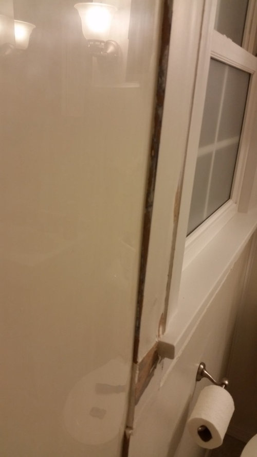 help gap between drywall & shower