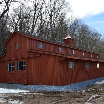 36'x72' modular barn  monitor style