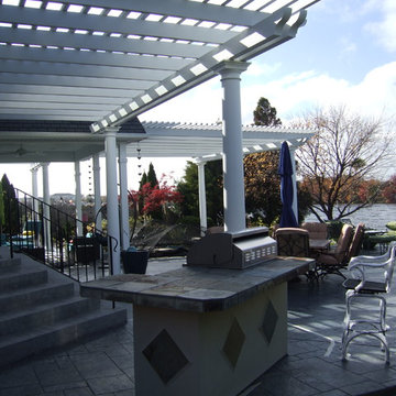 Backyard Oasis "3 Pergolas and a covered Porch"