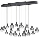 Quoizel - Quoizel Shadow LED Island Chandelier PCSH1941BCH - LED Island Chandelier from Shadow collection in Black Chrome finish. Max Wattage 32.00 . No bulbs included. Take your living space to the next level with the contemporary style of the Shadow collection. The smoke glass shades come in multiple sizes and are suspended at staggered heights for a dramatic look. Finished in Black Chrome and constructed using integrated LED technology, this collection doubles as light source and a work of art. No UL Availability at this time.
