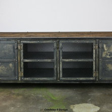 Industrial Entertainment Centers And Tv Stands by Combine 9 Design, LLC