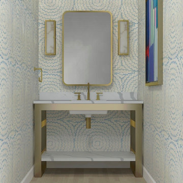 Metal Bathroom Vanities (Miles Collection)