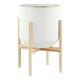 XL White clay Pot I – Interior By Birk