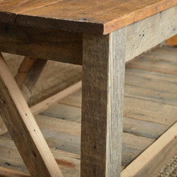 Reclaimed Oak and Chestnut Coffee Table - Living Room Furniture