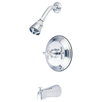 Kingston Brass Tub and Shower Faucet, Trim Only, Polished Chrome