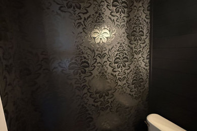 Powder room - traditional powder room idea in Calgary