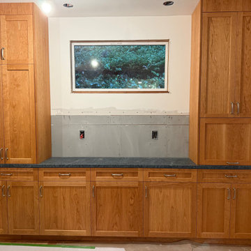 Classic Meets Contemporary: Cherry Wood Kitchen Cabinets
