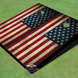 American Flag Themed Cornhole Boards - Outdoor And Lawn Games