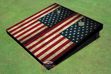 American Flag Themed Cornhole Boards