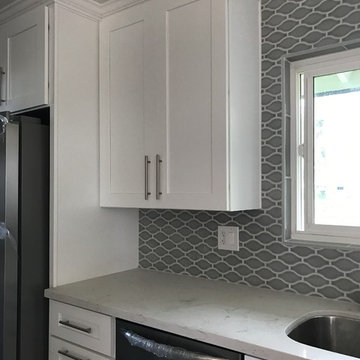 Bathroom Remodel with Blue Accent Tile