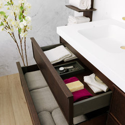 Frame Linea Collection in Oak Coffee Bean - Bathroom Vanities And Sink Consoles