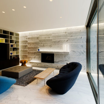Stratus Warm White Linear Wall Grazer by Pure Lighting