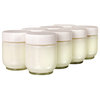 Euro Cuisine Glass Jars For Yogurt Maker Models YM80 and YM100, Set of 8