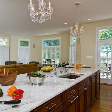 Gorgeous Kitchen Renovation Features Crystal and White Cabinets