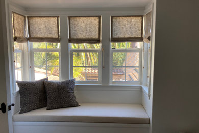 Example of a minimalist master bedroom design in Orange County