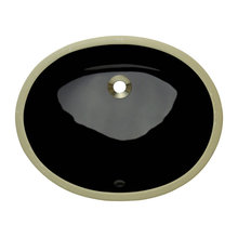 Black Powder Room Sink