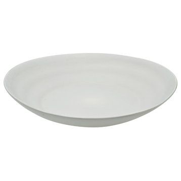 Ripple Pasta Plates, Set of 6, White