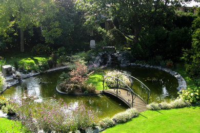 Aménagement d'un jardin campagne.