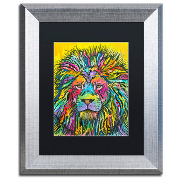 Dean Russo 'Lion Good' Framed Art, 11x14, Black Mat, Black Mat