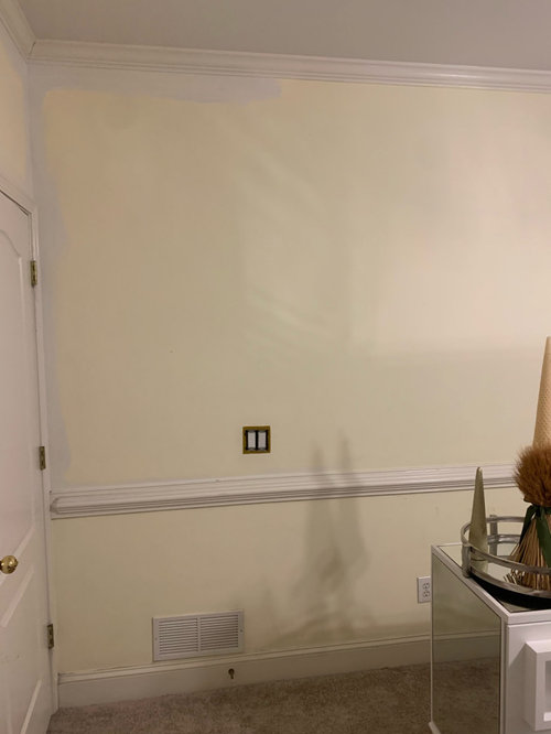 wallpaper and chair rails