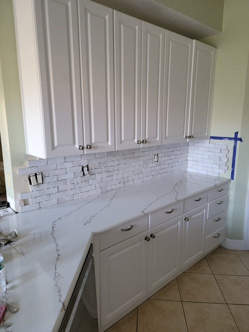 Disappointed in new kitchen tile/counter color combination