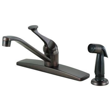 Crystal Cove 12-2917 Oil Rubbed Bronze Kitchen Faucet With Sprayer