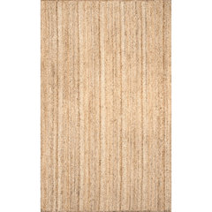 10'x13' Hand Woven Rigo Jute Area Rug Natural - nuLOOM