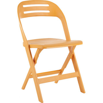 Danielle Folding Chairs, Set of 4, Orange