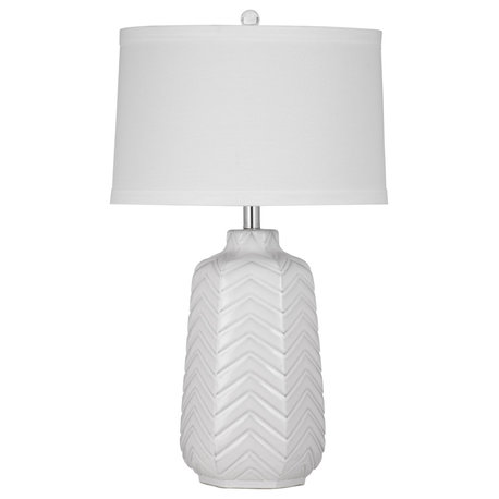 Dalia Ceramic White Table Lamp