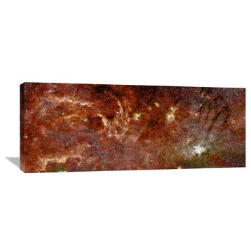 "HST-Spitzer Composite of Galactic Center" Artwork, 40"x16"
