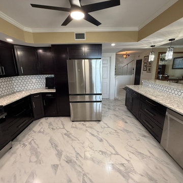 Condo Kitchen Transformation in Rich Espresso Tones