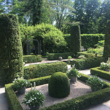 Formal Gardens with Boxwoods, Topiaries and Plants