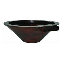 31" Essex Copper Fire-Water Bowl - Outdoor Decor