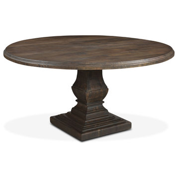 Toulon 60" Round Weathered Mango Dining Table