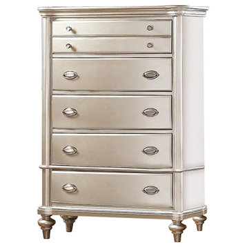 Wooden Antique Chest With Spacious Storage In Silver
