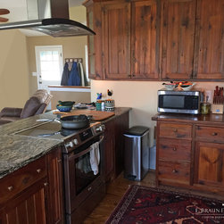 Kitchen #4 - Custom Made Using Reclaimed Barn Wood - Kitchen Cabinetry