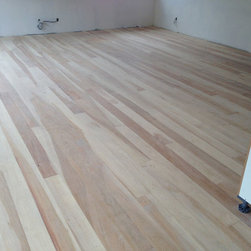 After Sanding - Before Staining - Hardwood Flooring