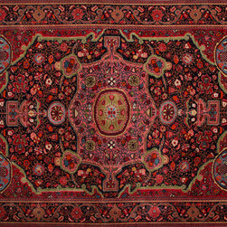Antique Persian Malayer rug 4'4 X 6'9 - Area Rugs